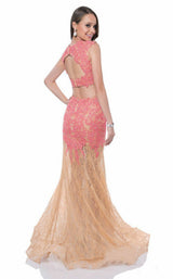 2 of 4 Terani 1612P1042A Coral-Nude