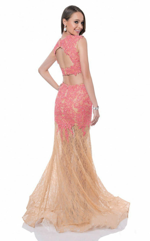 Terani 1612P1042A Coral-Nude