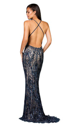 2 of 4 Scala 48710 Navy/Nude