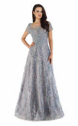1 of 4 Morrell Maxie 16367 Dress Blue-Silver
