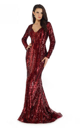2 of 8 Morrell Maxie 16390 Dress Burgundy