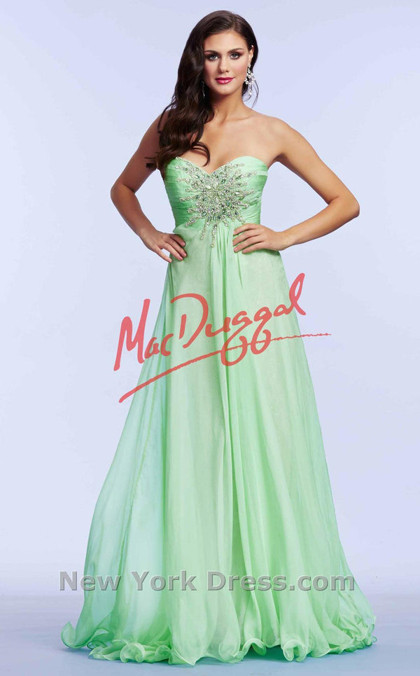 Mac Duggal 78437R Key Lime