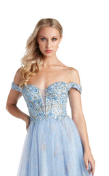 5 of 8 Morrell Maxie 16411 Dress Periwinkle-Gold