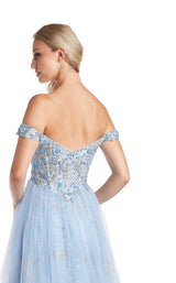 7 of 8 Morrell Maxie 16411 Dress Periwinkle-Gold