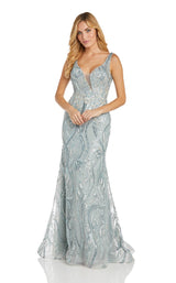 1 of 8 Morrell Maxie 16449 Dress Blue-Grey