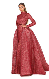 2 of 15 Portia and Scarlett 1702 Long Sleeves Red