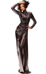1 of 6 Jovani 1707 Slate