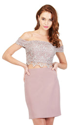 4 of 6 Cecilia Couture 1804 Dusty Rose