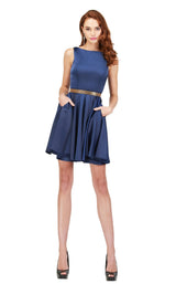 1 of 6 Cecilia Couture 1806 Navy