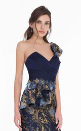 2 of 4 Terani 1821E7159 Navy Powder Blue