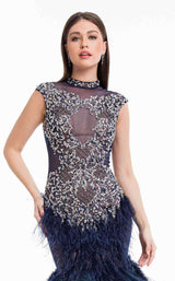 2 of 4 Terani 1821GL7415 Navy/Nude