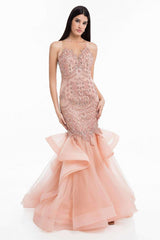 1 of 4 Terani 1821GL7445 Rose-Blush