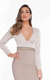 4 of 6 Terani 1821M7581 Champagne-Taupe