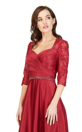 5 of 8 Cecilia Couture 1845 Burgandy