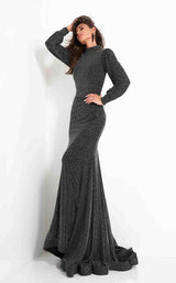 2 of 6 Jovani 1859 Dress Black-Silver