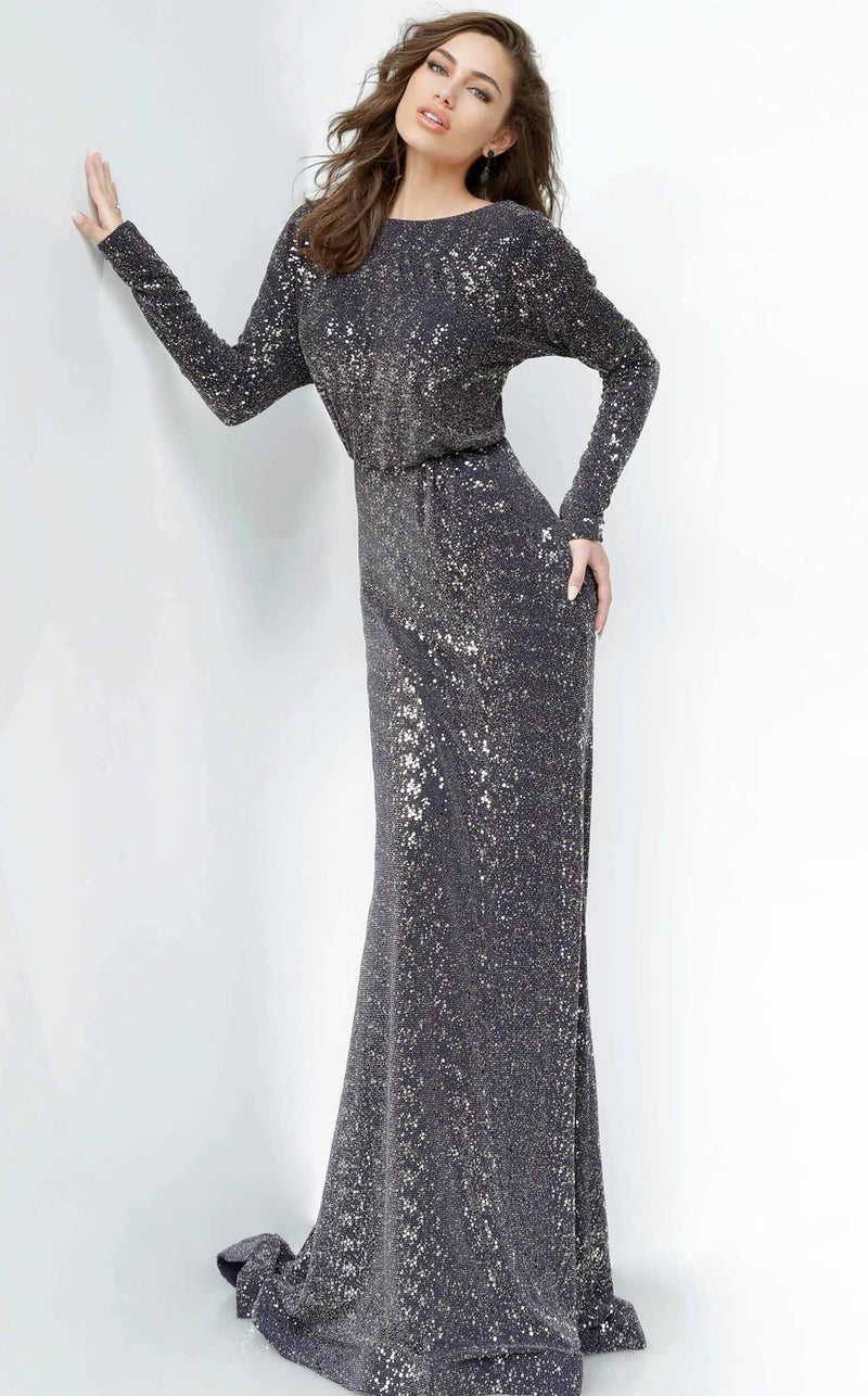 Jovani 1860 Navy/Silver