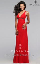 6 of 16 Faviana 6120 Red/Red