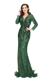 2 of 5 Cecilia Couture 1865 Emerald