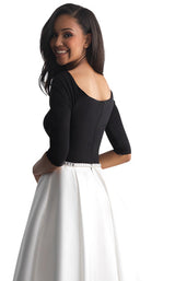 4 of 4 Madison James 18808M Black/White