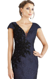 3 of 4 Feriani 18957 Dress Navy