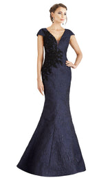 1 of 4 Feriani 18957 Dress Navy