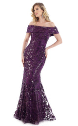 1 of 3 Feriani 18973 Dress Plum