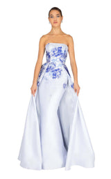 1 of 4 Terani 1911E9624 White-Denim-Silver