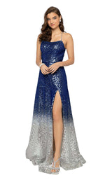 2 of 8 Terani 1911P8176 Navy/Silver