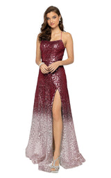 3 of 8 Terani 1911P8176 Wine-Rose-Gold