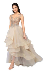 1 of 4 Terani 1911P8500 Apricot-Silver