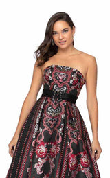 5 of 8 Terani 1911P8516 Black/Fuchsia