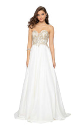 1 of 4 Terani 1911P8535 Ivory/Gold