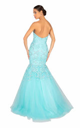 4 of 8 Terani 1911P8636 Aqua/Nude