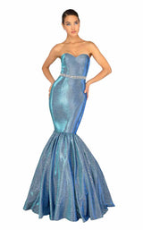 3 of 10 Terani 1911P8647 Silver/Blue