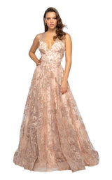 1 of 4 Terani 1912E9206 Nude/Gold