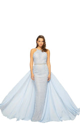 1 of 4 Terani 1912P8235 Light Blue