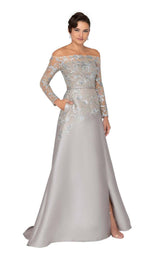 1 of 4 Terani 1913E9230 Silver-Nude-Taupe