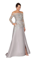 1 of 4 Terani 1913E9230 Silver-Nude-Taupe