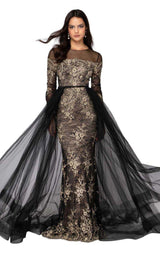 1 of 4 Terani 1913E9258 Black/Gold