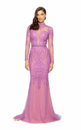 1 of 6 Terani 1913P8310 Lilac/Nude