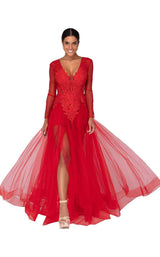 1 of 6 Terani 1915P8344 Red