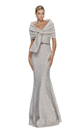 1 of 5 Terani 1921M0726 Dress Champagne