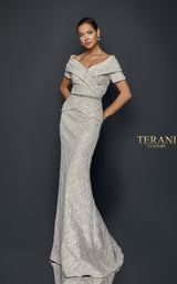 5 of 7 Terani 1921M0727 Dress Champagne