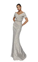 1 of 7 Terani 1921M0727 Dress Champagne