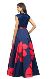 3 of 6 Madison James 19252M Navy-Red