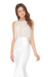 3 of 4 Mac Duggal 20057D Champagne