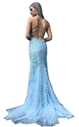 2 of 4 Amarra 20109 Dress Light-Blue