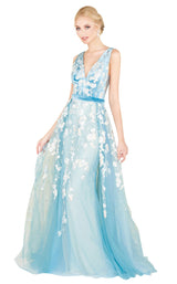 1 of 6 Mac Duggal 20110D Dusty Blue