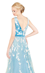 6 of 6 Mac Duggal 20110D Dusty Blue