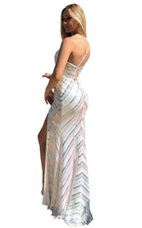 2 of 4 Amarra 20110 Dress Ivory-Multi